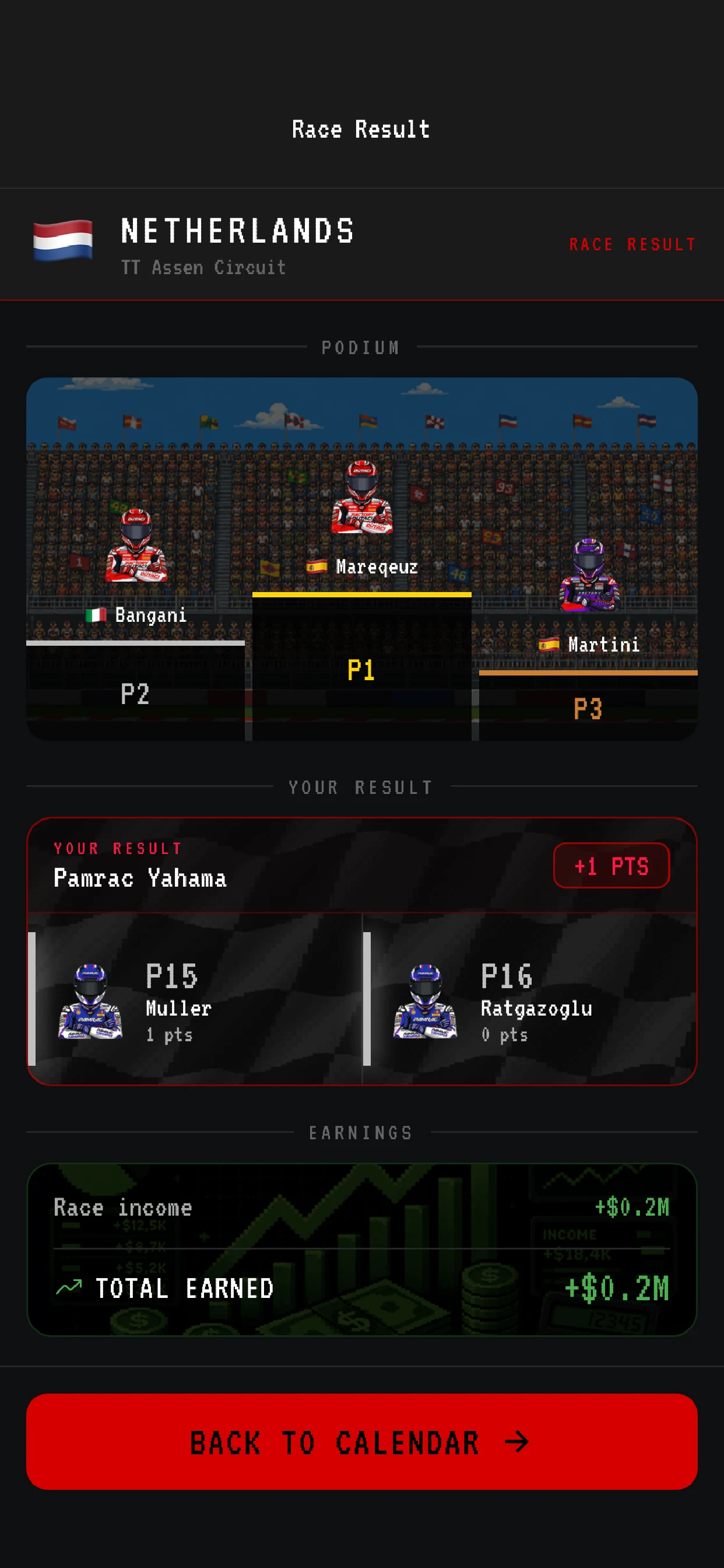 Moto Racing Manager GP screenshot
